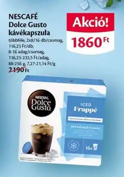 EcoFamily NESCAFE Dolce Gusto kávékapszula ajánlat