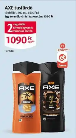 EcoFamily AXE Tusfürdő ajánlat