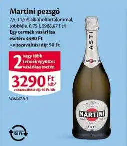 EcoFamily Martini pezsgő ajánlat