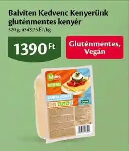 EcoFamily Balviten Kedvenc Kenyerünk gluténmentes kenyér ajánlat