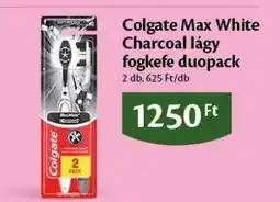 EcoFamily Colgate Max White Charcoal lágy fogkefe duopack ajánlat
