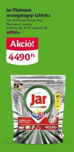EcoFamily Jar Platinum mosogatógép-tabletta ajánlat