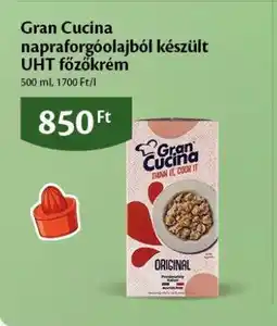 EcoFamily Gran Cucina napraforgóolajból készült UHT főzőkrém ajánlat