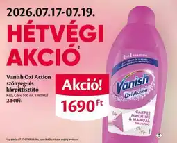 EcoFamily Vanish Oxi Action szőnyeg- és kárpittisztító ajánlat