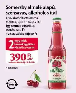 EcoFamily Somersby almale alapú szénsavas, alkoholos ital ajánlat