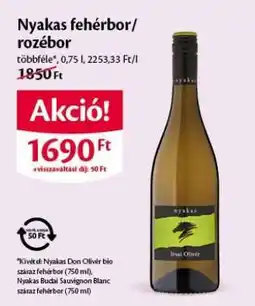 EcoFamily Nyakas fehérbor/rozébor ajánlat