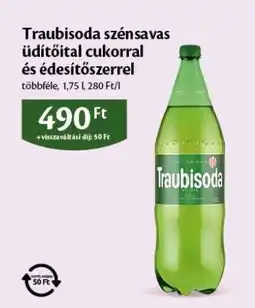 EcoFamily Traubisoda szénsavas üdítőital cukorral és édesítőszerrel ajánlat