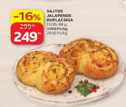 Auchan Sajtos jalapenós duplacsiga ajánlat