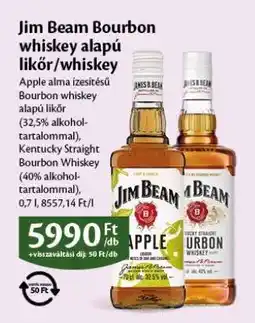 EcoFamily Jim Beam Bourbon whiskey alapú likőr/whiskey ajánlat