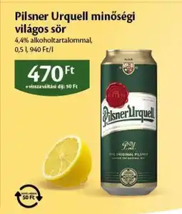 EcoFamily Pilsner Urquell minőségi világos sör ajánlat