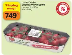 Auchan LUŠT FÜRTÖS CHERRY PARADICSOM ajánlat