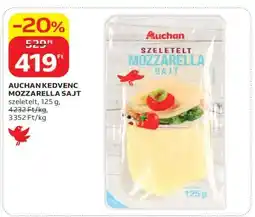 Auchan AUCHAN KEDVENC MOZZARELLA SAJT ajánlat