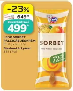 Auchan LEDO SORBET PÁLCIKÁS JÉGKRÉM ajánlat