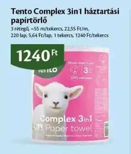 EcoFamily Tento Complex 3in1 háztartási papírtörlő ajánlat