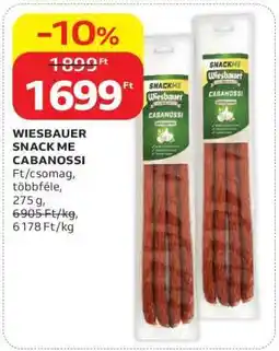 Auchan WIESBAUER SNACK ME CABANOSSI ajánlat