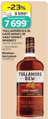 Auchan TULLAMORE D.E.W. CAFÉ HONEY, ÍR VAGY HONEY WHISKEY ajánlat