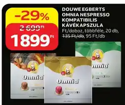 Auchan Douwe Egberts Omnia Nespresso Kompatibilis Kávékapszula ajánlat