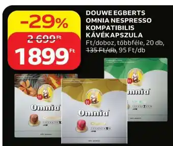 Douwe Egberts Omnia Nespresso Kompatibilis Kávékapszula