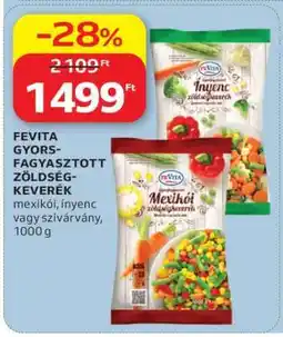 Auchan FEVITA GYORSFAGYASZTOTT ZÖLDSÉGKEVERÉK ajánlat