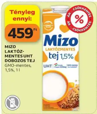 Auchan Mizo Laktózmentes UHT Dobozos Tej ajánlat