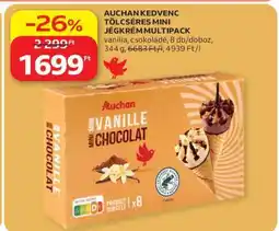 Auchan AUCHAN KEDVENC TÖLCSÉRES MINI JÉGKRÉM MULTIPACK ajánlat