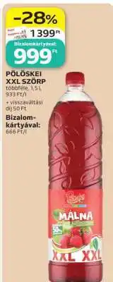 Auchan Pölöskei XXL szörp ajánlat