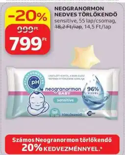 Auchan NEOGRANORMON NEDVES TÖRLŐKENDŐ ajánlat
