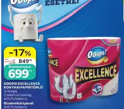 Auchan OOOPS! EXCELLENCE KONYHAI PAPÍRTÖRLŐ ajánlat