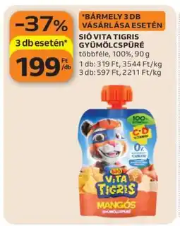 Auchan SIÓ Vita Tigris Gyümölcspüré ajánlat