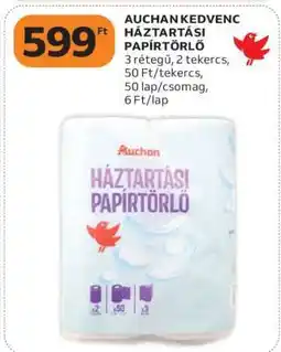 Auchan AUCHAN KEDVENC HÁZTARTÁSI PAPÍRTÖRLŐ ajánlat