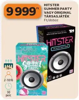 Auchan HITSTER SUMMER PARTY VAGY ORIGINAL TÁRSASJÁTÉK ajánlat