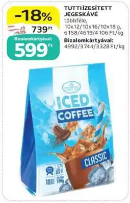 Auchan TUTTI Ízesített Jegeskávé ajánlat