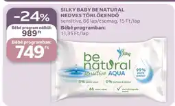 Auchan SILKY BABY BE NATURAL NEDVES TÖRLŐKENDŐ ajánlat