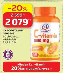 Auchan 1X1 C-VITAMIN 1000 MG ajánlat
