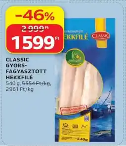 Auchan CLASSIC GYORS-FAGYASZTOTT HEKKFILÉ ajánlat