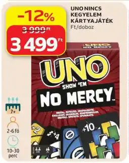 Auchan UNO Nincs Kegyelem Kártyajáték ajánlat