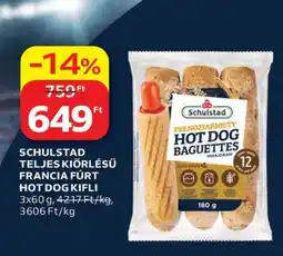 Auchan SCHULSTAD TELJES KIŐRLÉSŰ FRANCIA FÜRT HOT-DOG KIFLI ajánlat