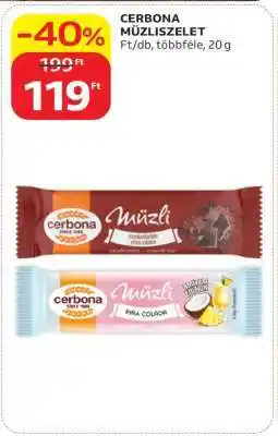 Auchan CERBONA Müzliszelet ajánlat