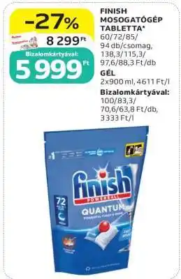 Auchan FINISH Mosogatógép-tabletta ajánlat