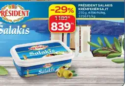 Auchan PRÉSIDENT SALAKIS KRÉMFEHÉR SAJT ajánlat