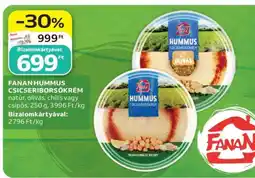 Auchan FANAN HUMMUS CSICSERIBORSÓKRÉM ajánlat