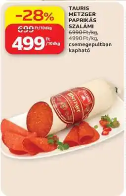 Auchan Tauris Metzger Paprikás Szalámi ajánlat