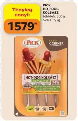 Auchan PICK Hot-dog kolbász ajánlat