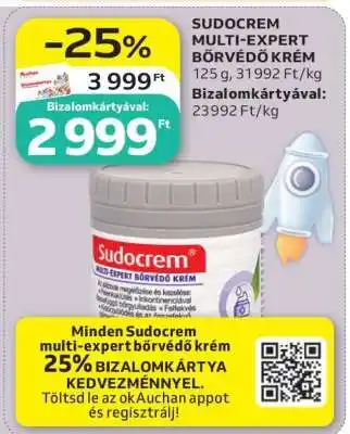 Auchan SUDOCREM MULTI-EXPERT BŐRVÉDŐ KRÉM ajánlat