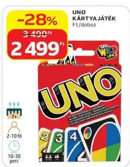 Auchan UNO kártyajáték ajánlat
