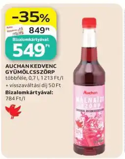 Auchan AUCHAN KEDVENC GYÜMÖLCSZÖRP ajánlat