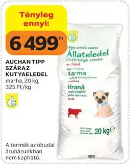 Auchan AUCHAN TIPP SZÁRAZ KUTYAELEDEL ajánlat