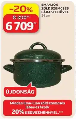 Auchan EMA-LION ZÖLD SZEMCSÉS LÁBAS FEDŐVEL ajánlat