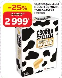 Auchan CSORDA SZELLEM MÚÚZIK ÉS MOZIK TÁRSASJÁTÉK ajánlat