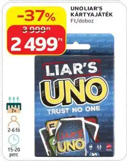 Auchan UNO LIAR'S KÁRTYAJÁTÉK ajánlat